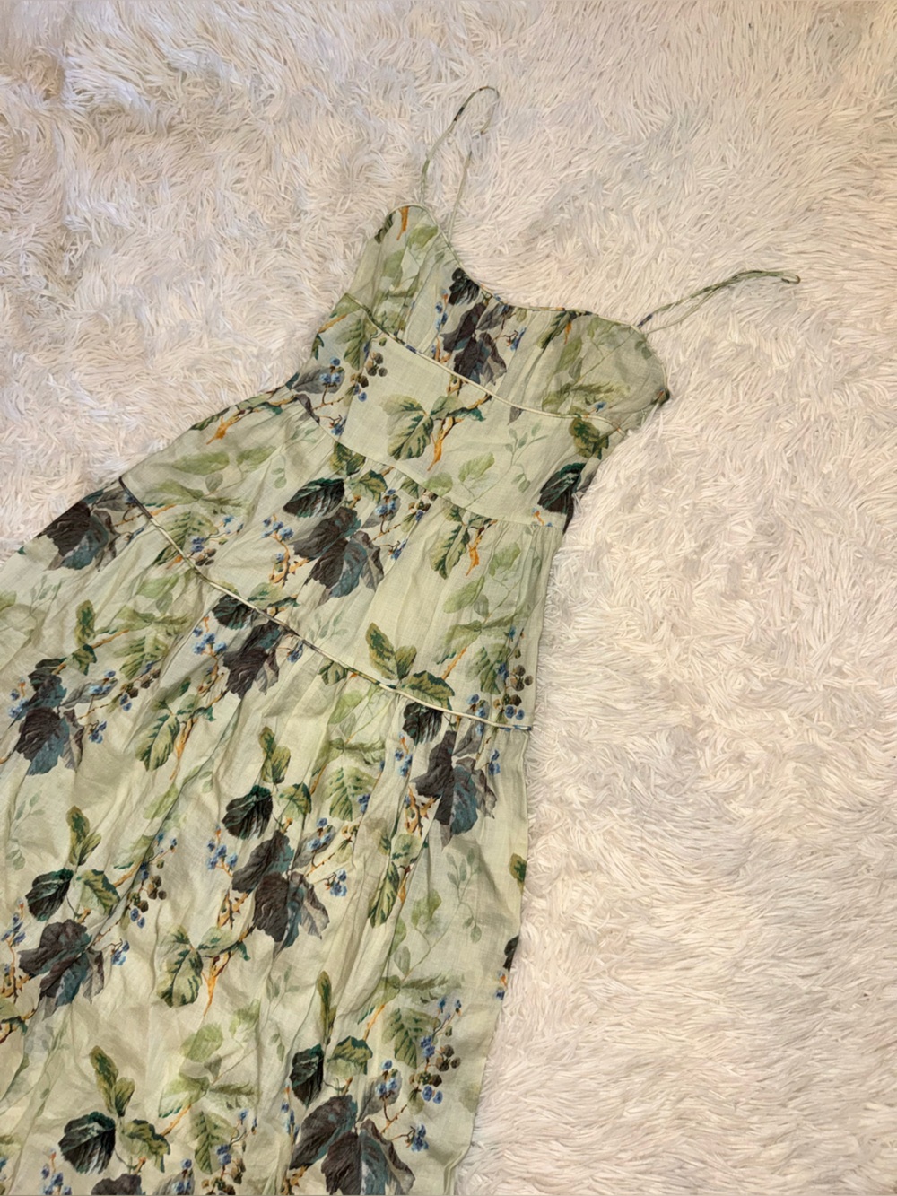 NEW DÔEN Benoit Floraison De Mures Floral Print Sleeveless Maxi Dress Sz XXS - Picture 6 of 10